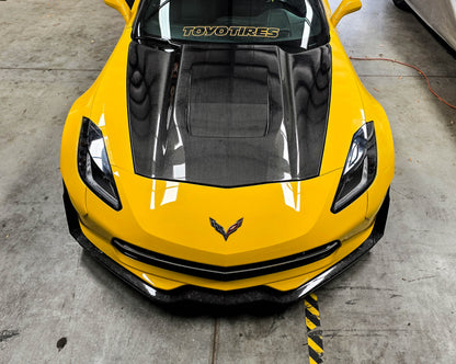 C7 Corvette A76 Carbon Fiber Hood - view 2