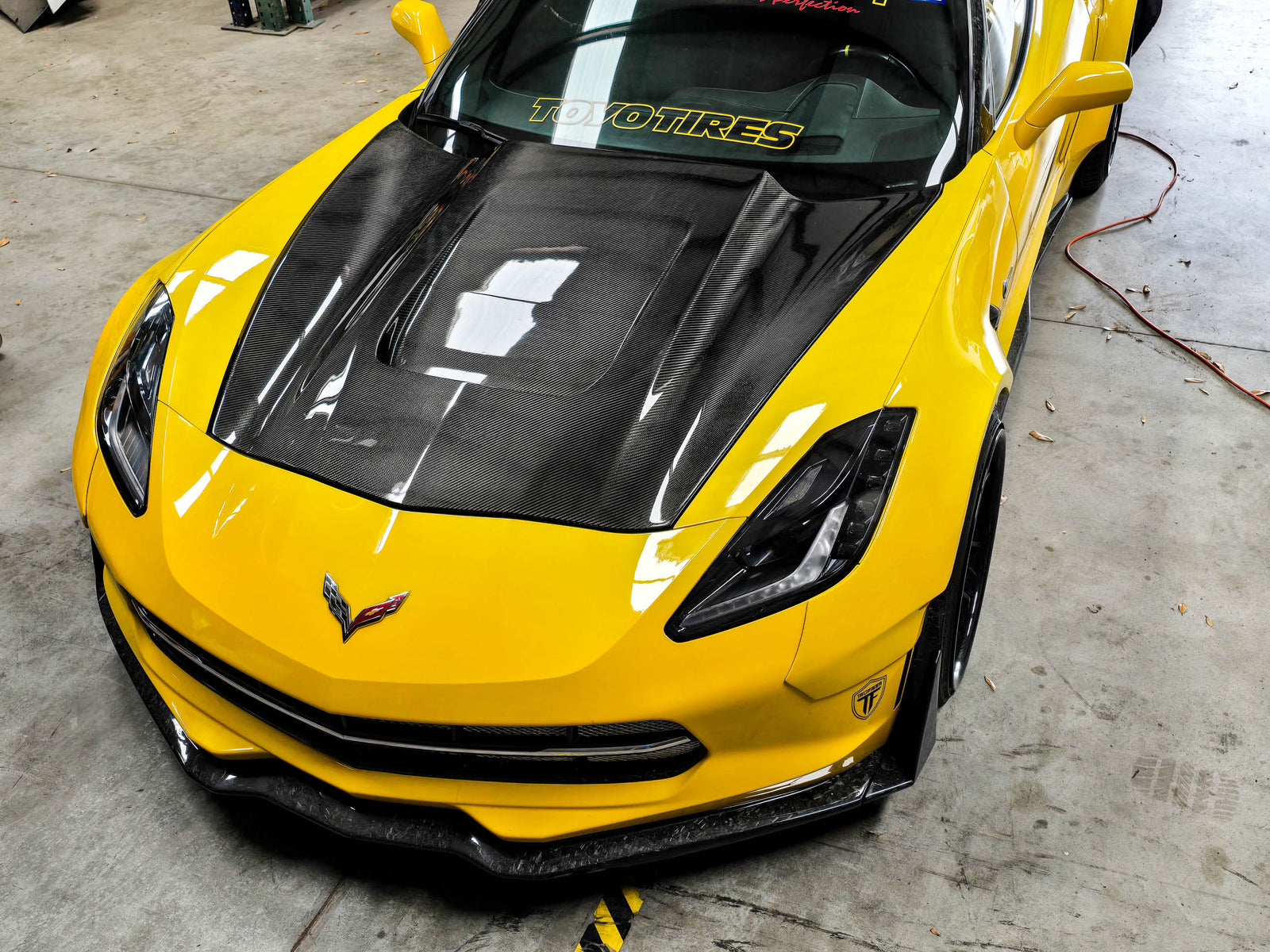 C7 Corvette A76 Carbon Fiber Hood - view 3