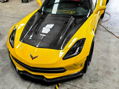 C7 Corvette A76 Carbon Fiber Hood - view 3