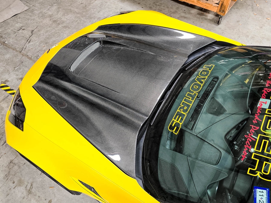 C7 Corvette A76 Carbon Fiber Hood - view 4