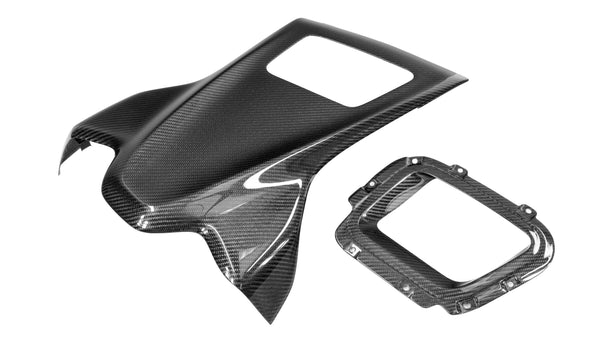 C8 Corvette Carbon Fiber LG607 Upper Dashboard Panel (2 pc) - view 2