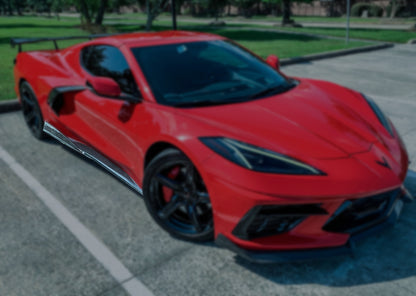 C8 Corvette Carbon Fiber XR13 Side Skirt Covers - view 2