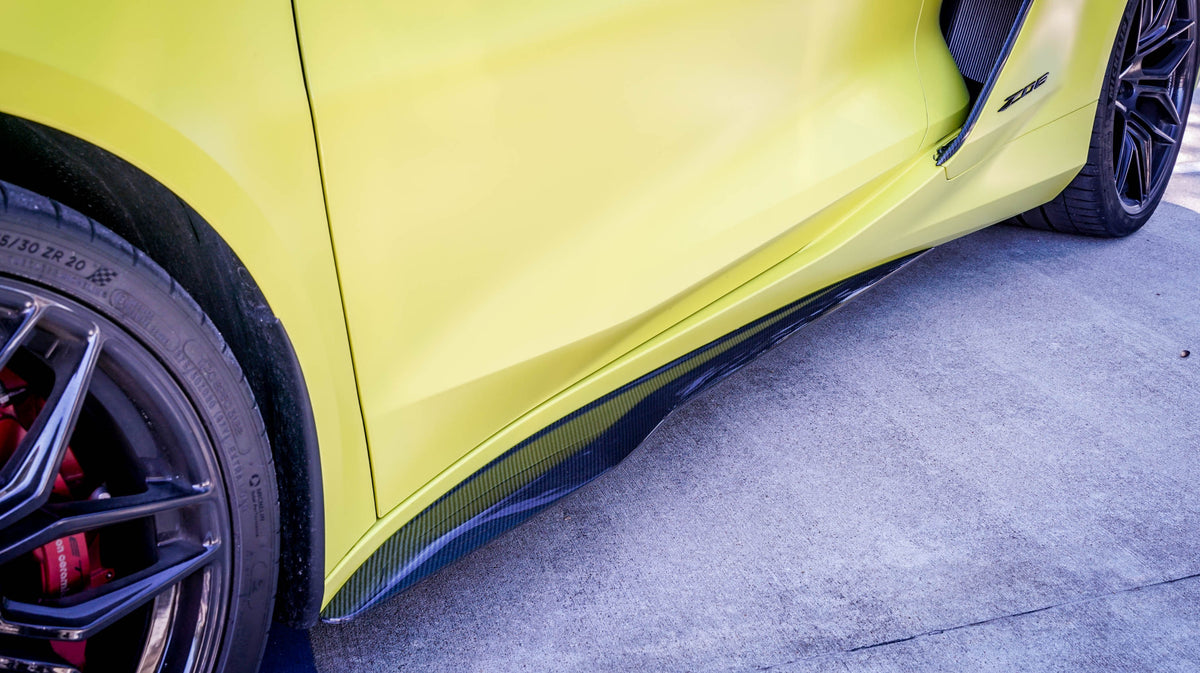 C8 Corvette Z06 Carbon Fiber XR18 Side Skirts