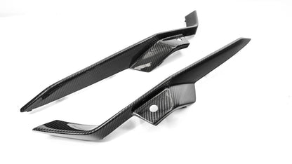 C8 Z06 Carbon Fiber LG591 Front Bumper Upper Grill Deflectors - view 2