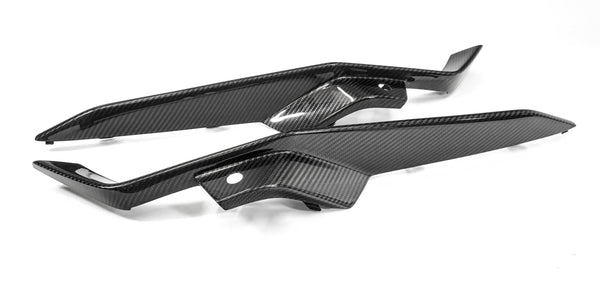 C8 Z06 Carbon Fiber LG591 Front Bumper Upper Grill Deflectors