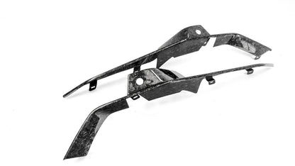 C8 Z06 Forged Fiber LG591 Front Bumper Upper Grill Deflectors - view 2