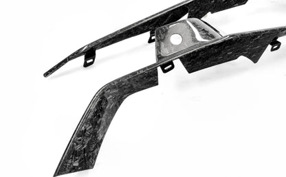 C8 Z06 Forged Fiber LG591 Front Bumper Upper Grill Deflectors