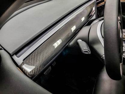 Tesla Model 3 & Y Carbon Fiber LG570 Dash Panel Cover - view 3
