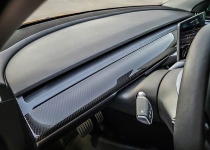 Tesla Model 3 & Y Carbon Fiber LG570 Dash Panel Cover