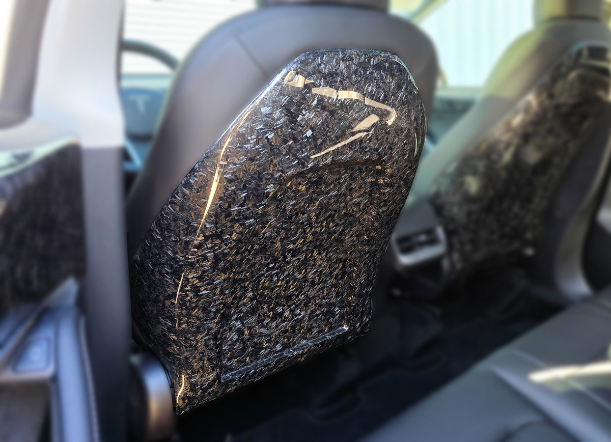 Tesla Model 3 & Y Forged Carbon Fiber LG540 Seat Back Cover