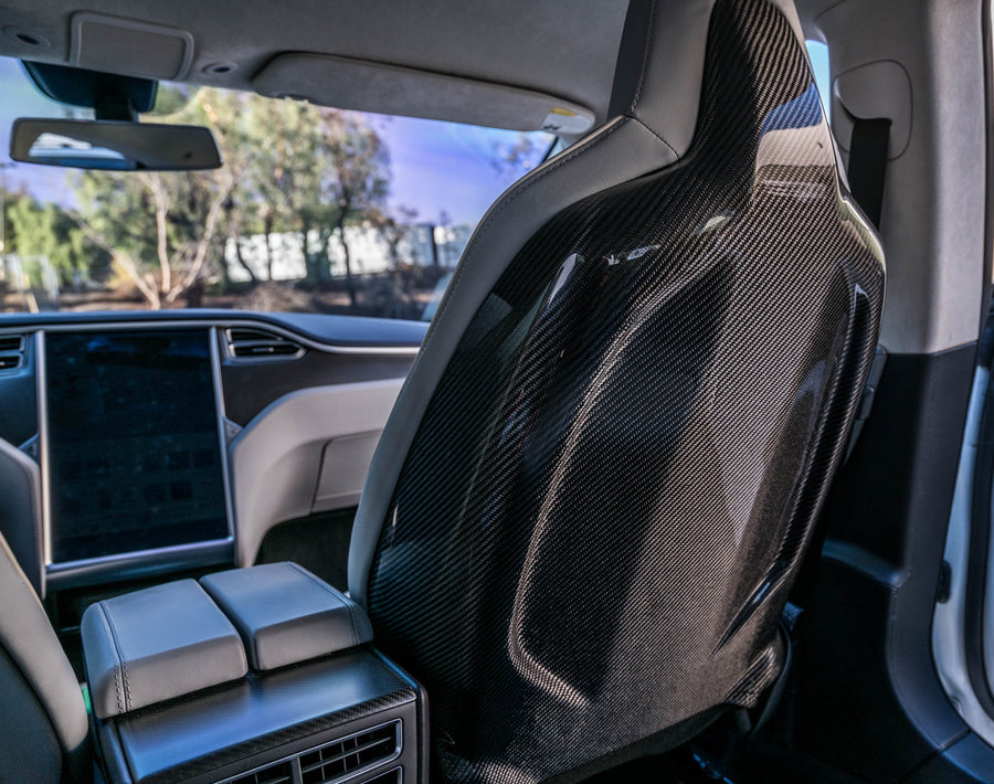Tesla Model S & X Carbon Fiber LG248 Seat Back Cover