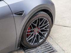 Tesla Model Y Carbon Fiber LG541 Front Arch Moldings - EXCLUSIVE