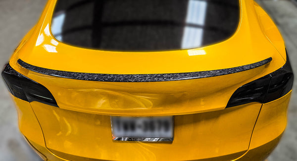 Tesla Model Y DCA75 Forged Carbon Fiber Lip Spoiler - view 2