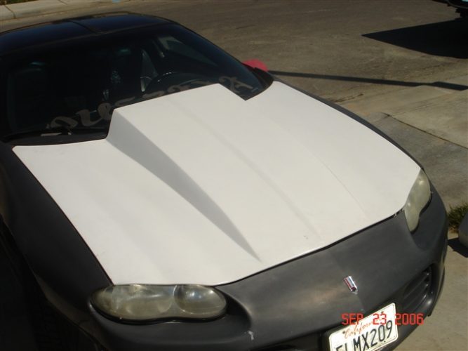 1993-1997 Camaro Fiberglass A49-3 Heat Extractor Hood - view 2