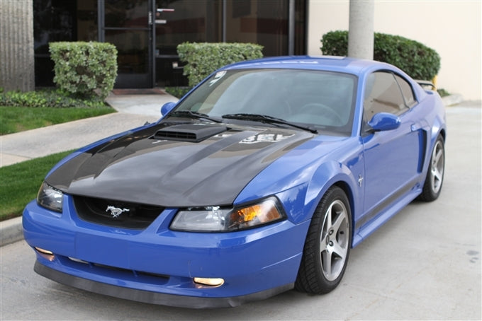 2003-2004 Mustang Carbon Fiber Mach 1 A65 Hood - view 2