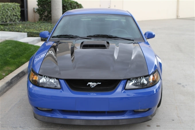 2003-2004 Mustang Carbon Fiber Mach 1 A65 Hood - view 4