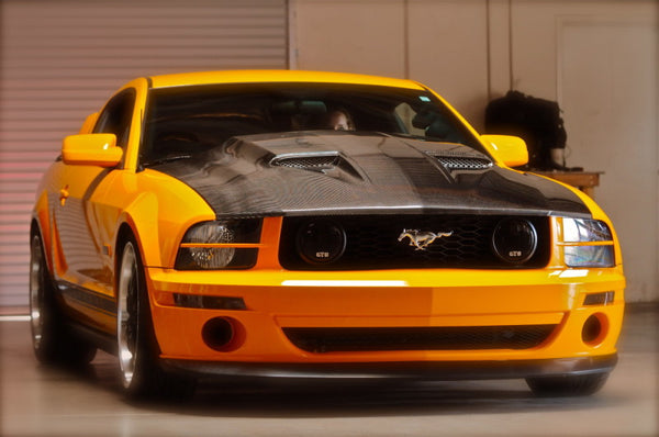 2005-2009 Mustang Carbon Fiber A29 Heat Extractor Hood