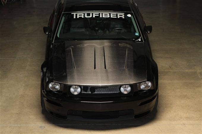 2005-2009 Mustang Carbon Fiber A45 Hood - view 2