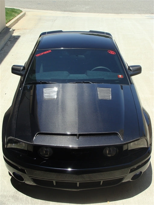 2005-2009 Mustang Carbon Fiber A53 Ram Air Hood - view 2