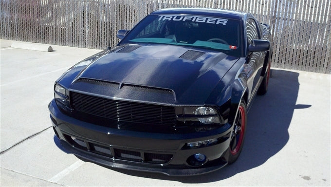 2005-2009 Mustang Carbon Fiber A53 Ram Air Hood - view 4
