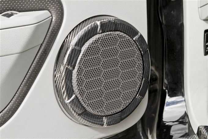 2005-2009 Mustang Carbon Fiber LG106 Speaker Rings - view 2