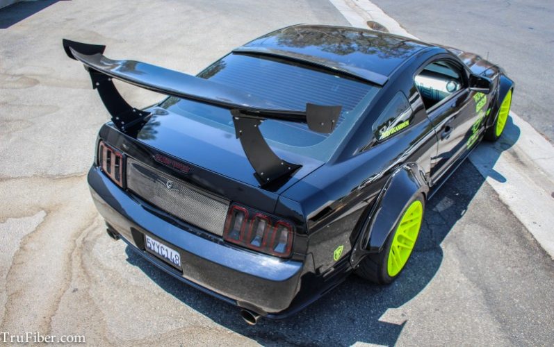 2005-2009 Mustang Carbon Fiber LG288 Blackout Panel V2 - view 2