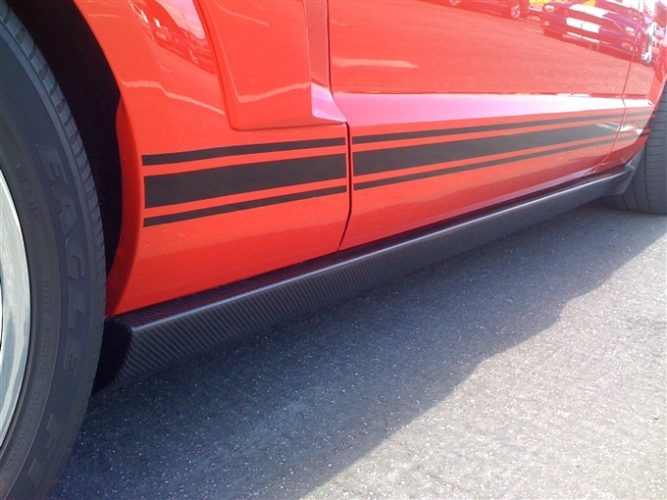 2005-2009 Mustang Carbon Fiber XR2 Side Skirts
