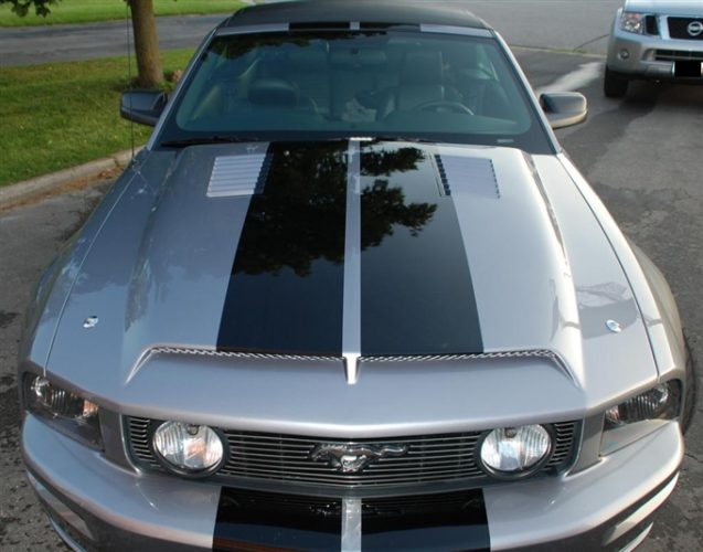 2005-2009 Mustang Fiberglass A53 Ram Air Hood