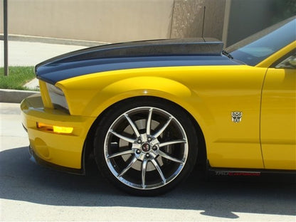 2005-2009 Mustang GT500 Carbon Fiber A49-3KR Heat Extractor Hood - view 3