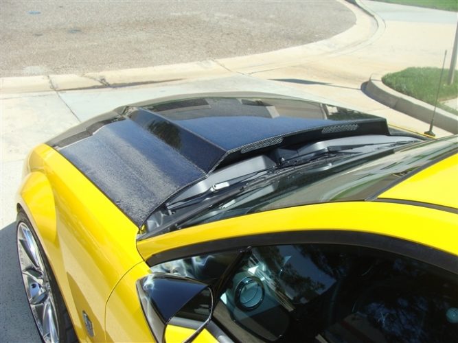 2005-2009 Mustang GT500 Carbon Fiber A49-3KR Heat Extractor Hood - view 4