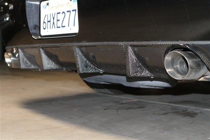 2005-2009 Mustang GT500 Carbon Fiber LG62KR Rear Diffuser Cover - view 3