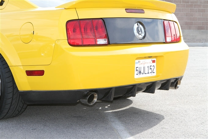 2005-2009 Mustang GT500 Carbon Fiber LG62KR Rear Diffuser Cover - view 4