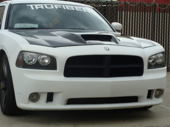 2005-2010 Charger Carbon Fiber A23 Hood - view 2