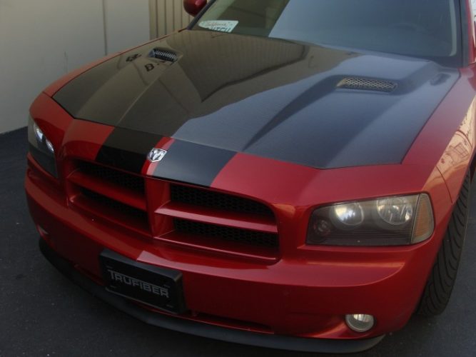 2005-2010 Charger Carbon Fiber A58 Hood - view 4