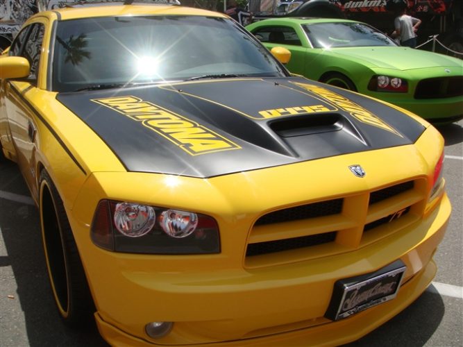 2005-2010 Charger Fiberglass A23 Ram Air Hood - view 2