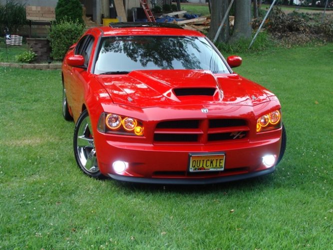 2005-2010 Charger Fiberglass A50 Ram Air Hood - view 3