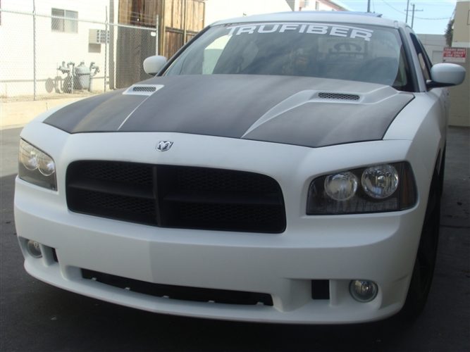 2005-2010 Charger Fiberglass A58 Ram Air Hood - view 4