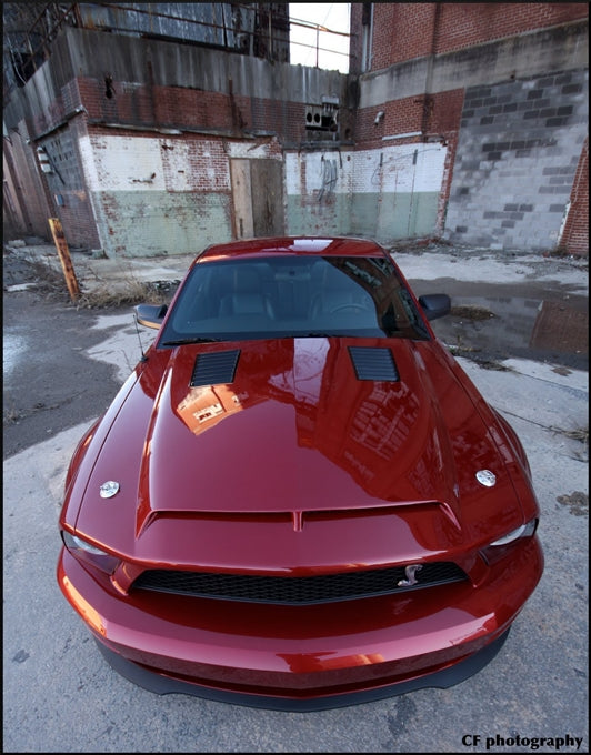 2007-2009 Mustang GT500 Fiberglass A53KR Ram Air Hood - view 2