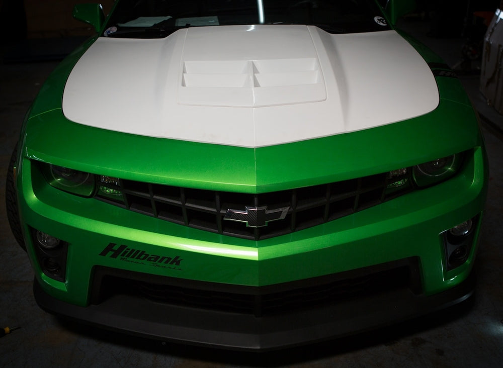 2009-2013 Camaro Fiberglass A74 Heat Extractor Hood - view 2