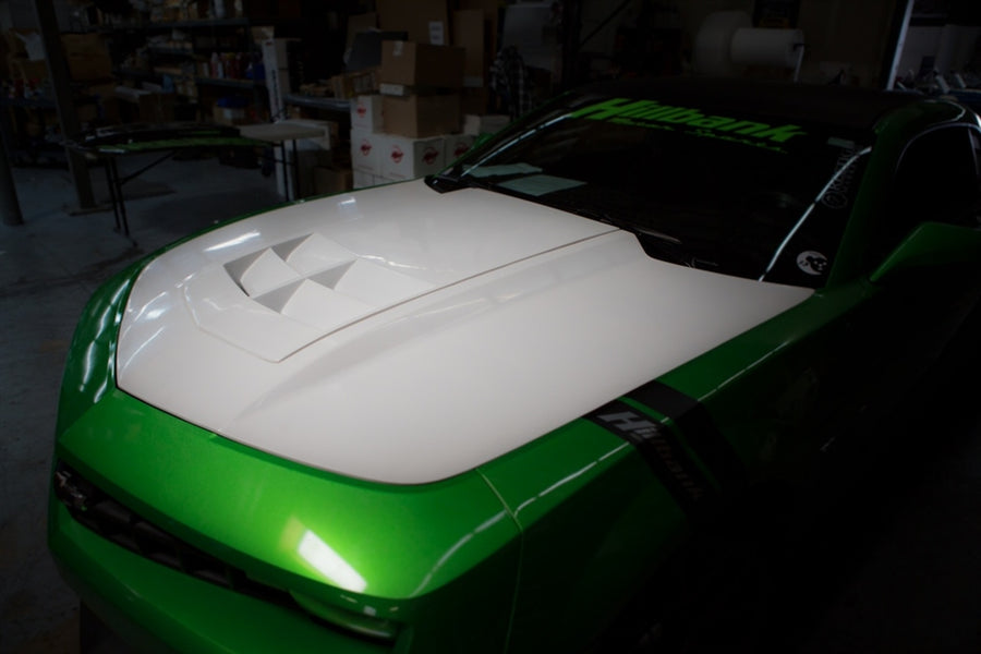 2009-2013 Camaro Fiberglass A74 Heat Extractor Hood - view 3
