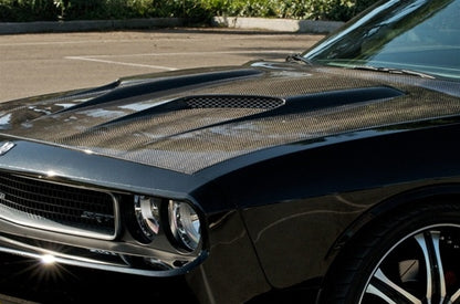 2009-2015 Challenger Carbon Fiber A60 Hood - view 5