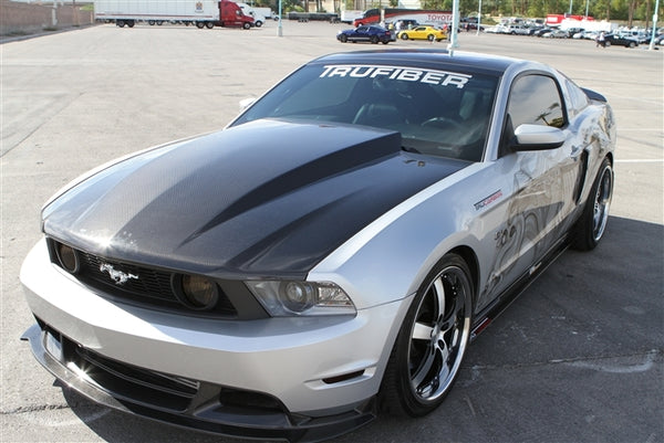 2010-2012 Mustang Carbon Fiber A49-3 Heat Extractor Hood (V6/GT)