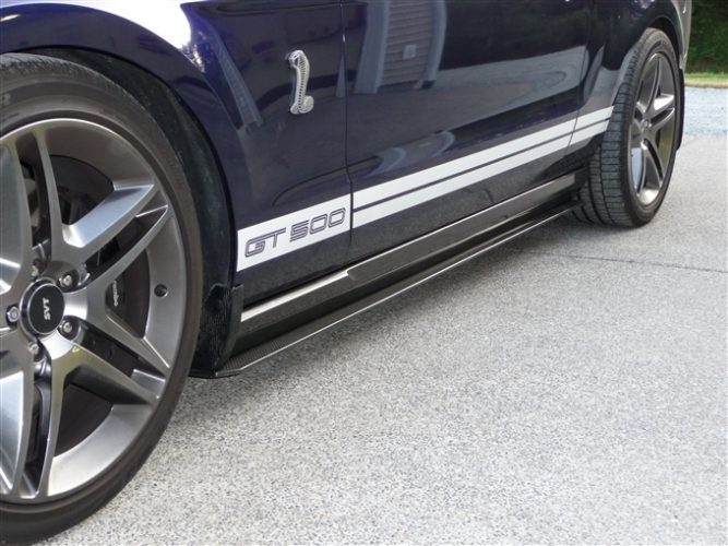 2010-2012 Mustang Carbon Fiber XR4 Side Skirts - view 3