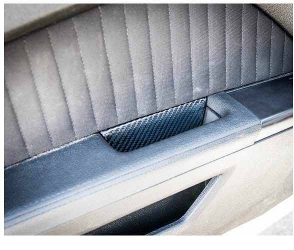 2010-2014 Mustang Carbon Fiber LG155 Door Pull Inserts - view 5