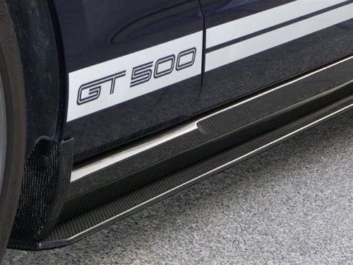 2010-2014 Mustang Carbon Fiber LG37 Side Skirt Splitters - view 2