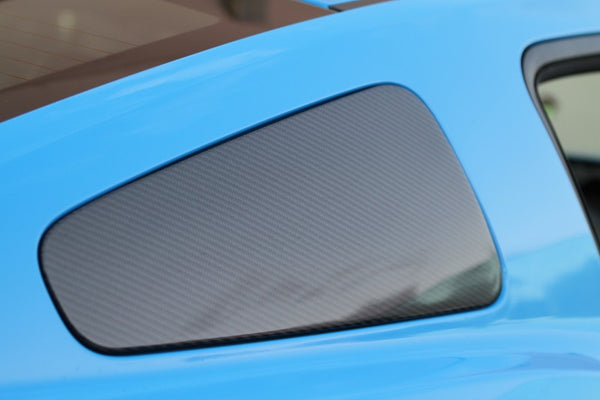 2010-2014 Mustang Carbon Fiber LG53 Window Covers - view 2
