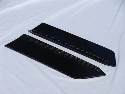 2010-2014 Mustang Carbon Fiber LG56 Rear Diffuser Splitters - view 3
