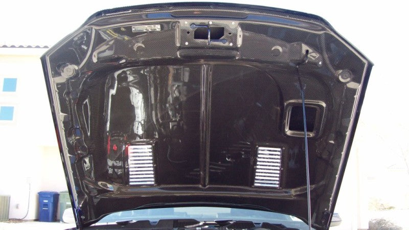 2010-2014 Mustang GT500 Carbon Fiber A53KR Ram Air Hood (also fits 2013-2014 V6/GT) - view 3