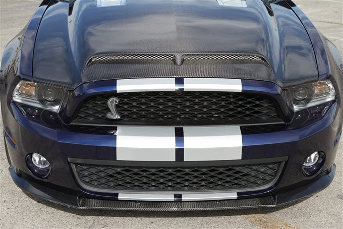 2010-2014 Mustang GT500 Carbon Fiber LG44KR Chin Spoiler - view 2