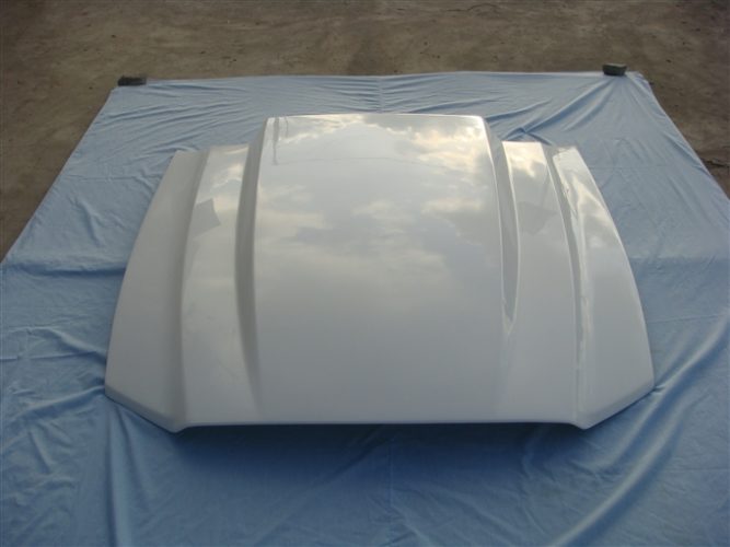 2010-2014 Mustang GT500 Fiberglass A49-3KR Heat Extractor Hood - view 2